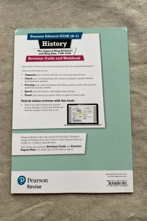 Revise Edexcel GCSE (9-1) History King Richard I and King John Revision Guide and Workbook: (with free online edition) (Revise Edexcel GCSE History 16)