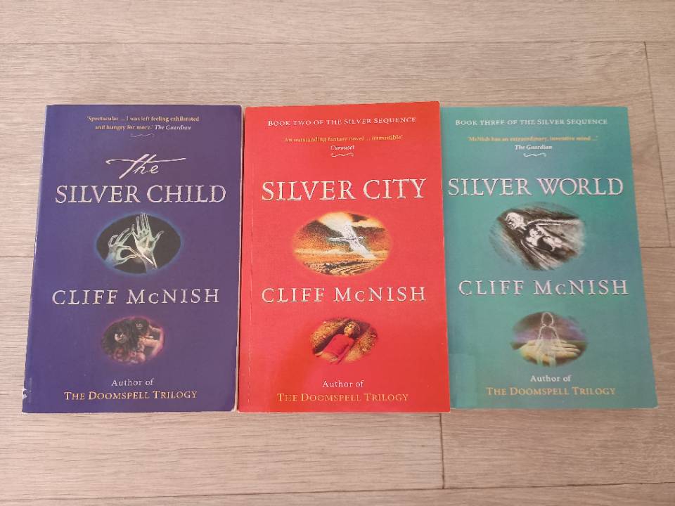 Cliff McNish 3 book set bundle Silver Child Silver City Silver World trilogy