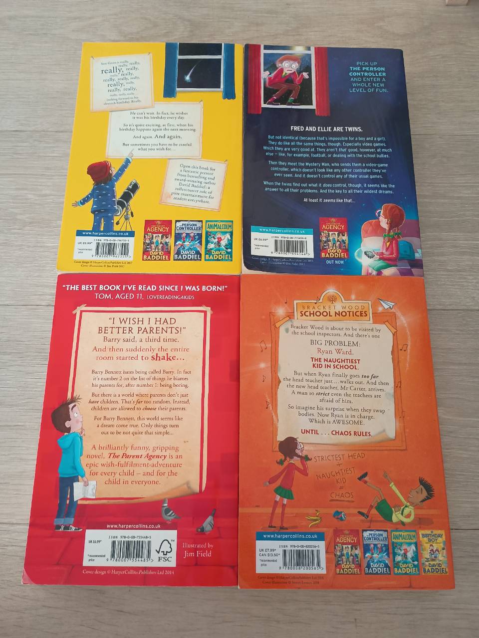 David Baddiel 4 book set Head Kid Birthday Boy Parent Agency Person Controller paperbacks - Image 4